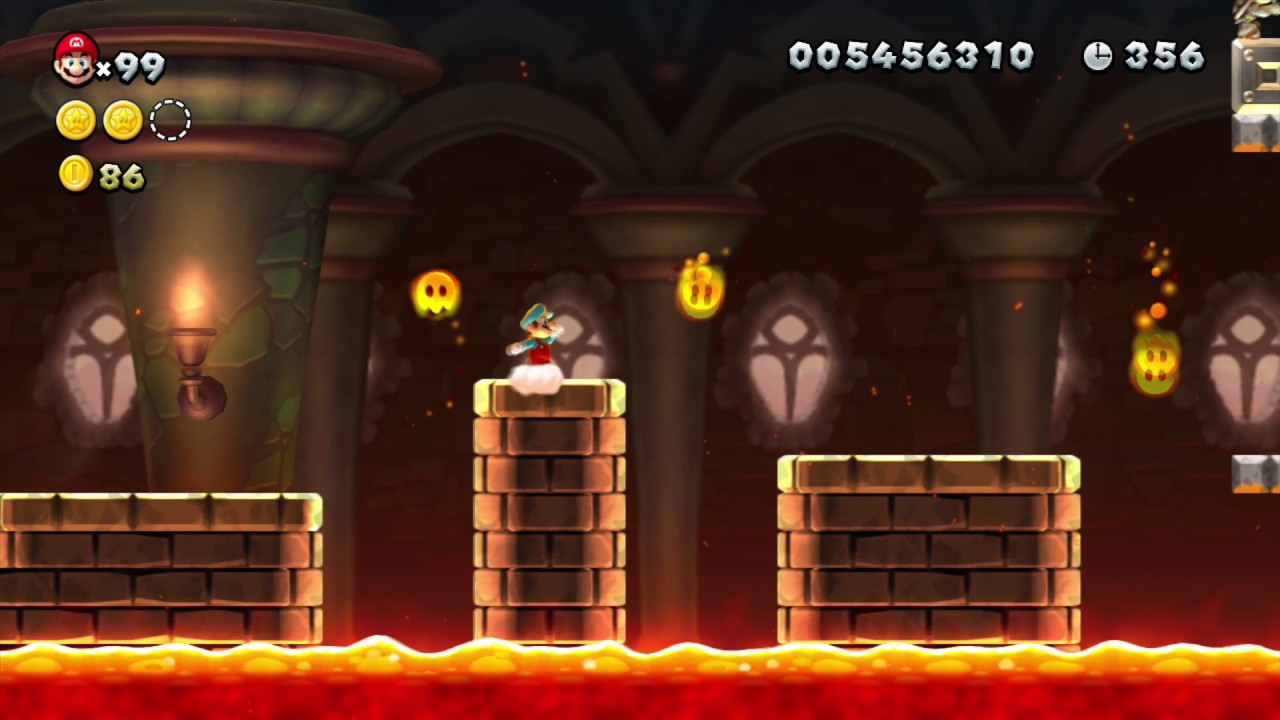 New Super Mario Bros. U - Rock-Candy Mines-Castle: Roy's Conveyor Castle
