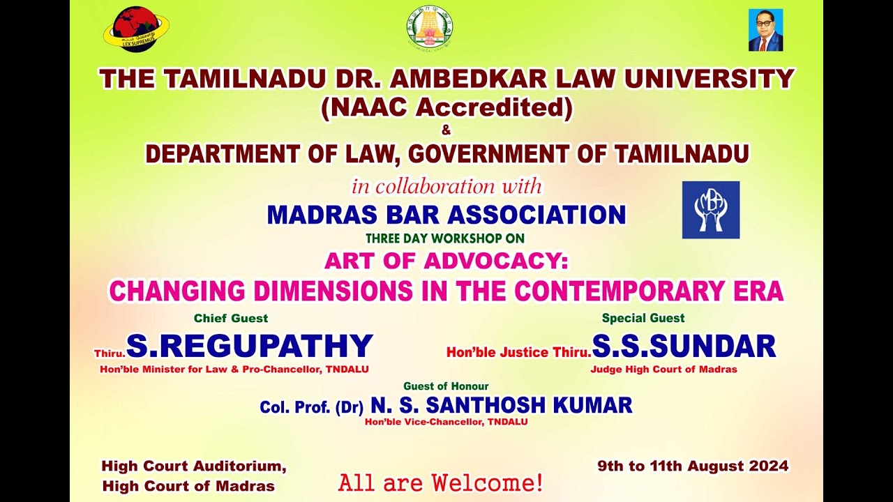 INAUGURAL CEREMONY - ART OF ADVOCACY: CHANGING DIMENTIONS IN THE CONTEMPORARY ERA
