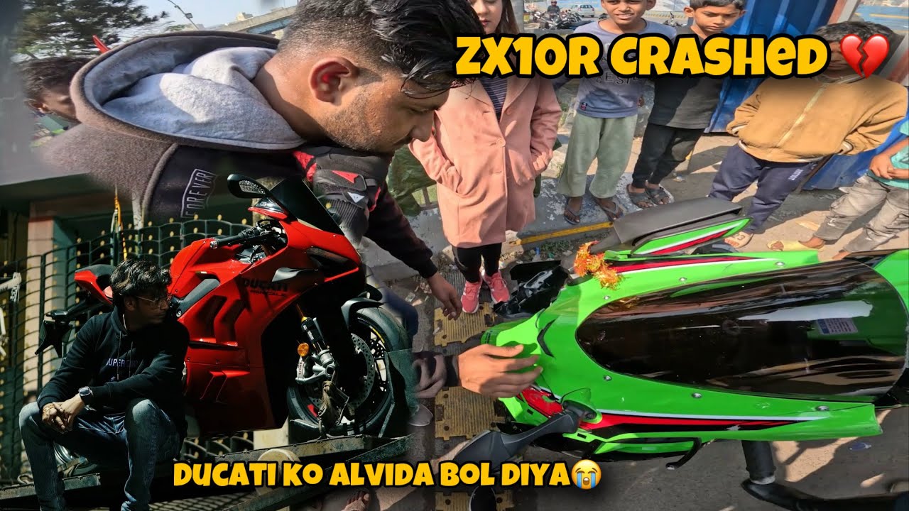 Ride Pe ZX10R Crash Ho Gaya💔 Apni Ducati Ko Alvida Bol Diya😭