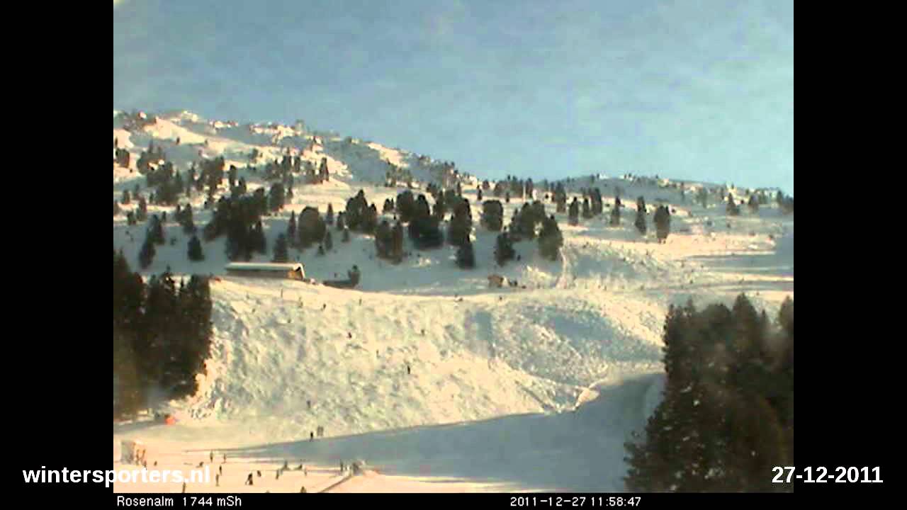 Zillertal Arena Rosenalm webcam time lapse 2011-2012