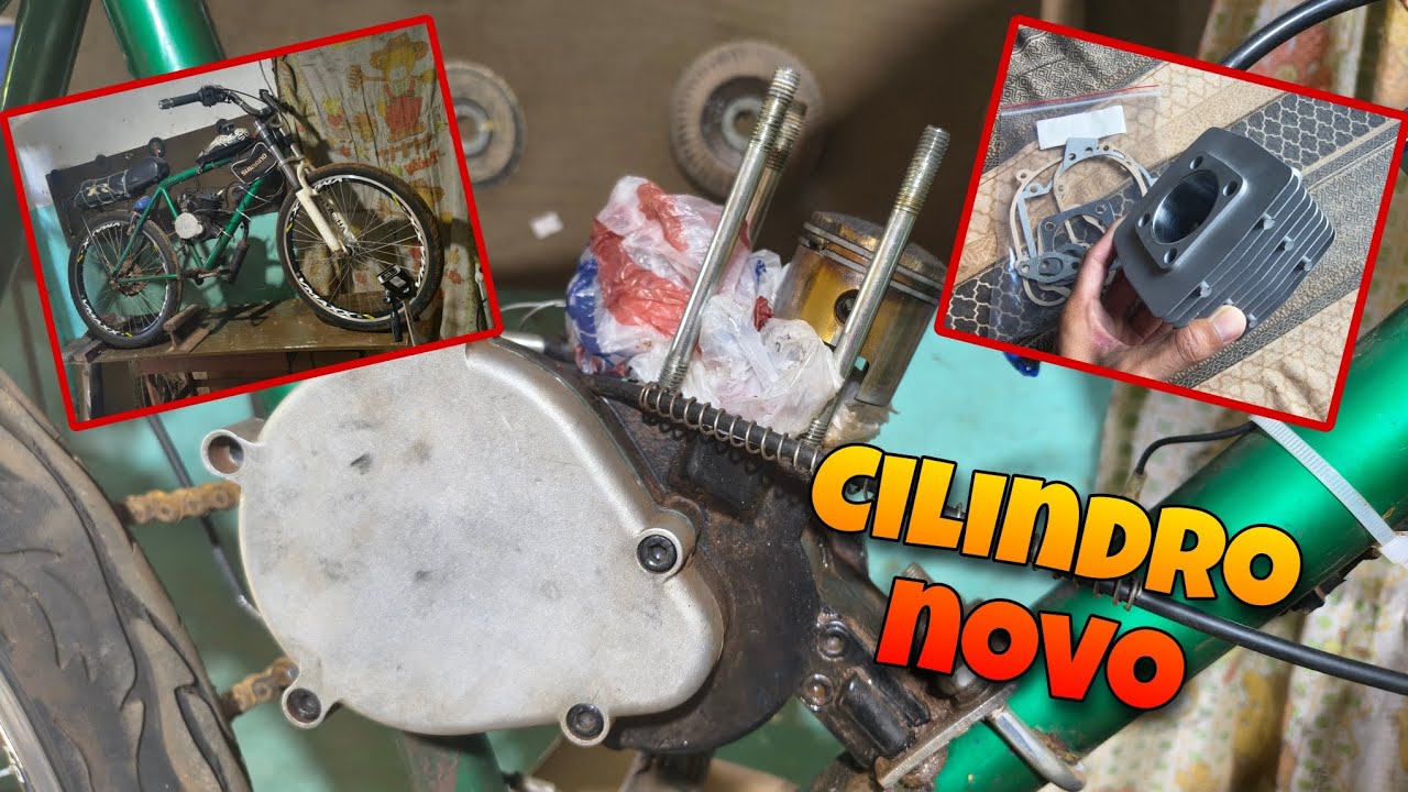 Estalei o cilindro novo na motorizada (parte2)