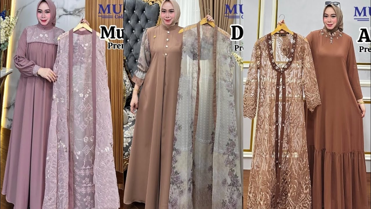 MODEL GAMIS BROKAT DAN GAMIS MEWAH TERBARU 2026 PERSIAPAN LEBARAN 2026