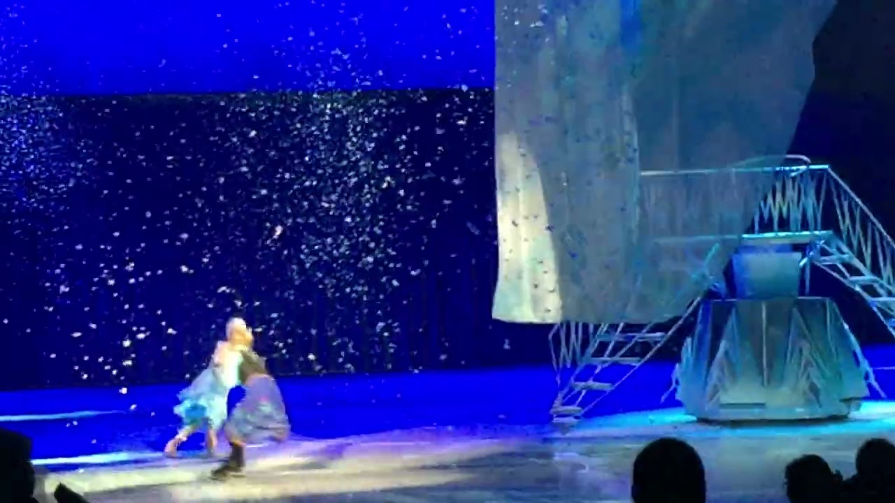 Frozen on Ice:  Anna confronts Elsa in her North Mountain Palace