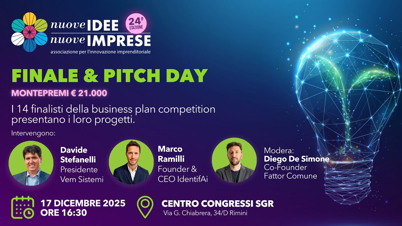 Evento Finale &ndash; Nuove Idee Nuove Imprese 2025