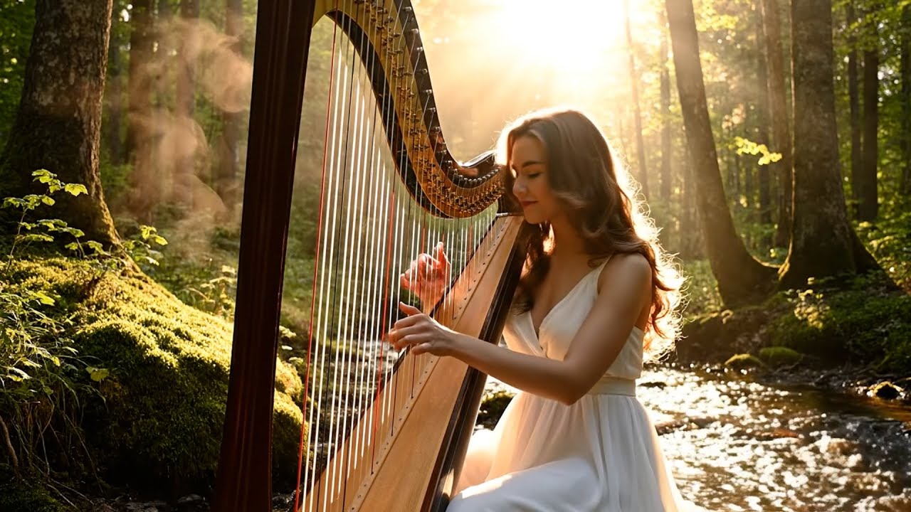 Harp Music 🎶 Beautiful Soundscapes for Mind, Body and Soul 🎶 Relaxing Harp Background Music