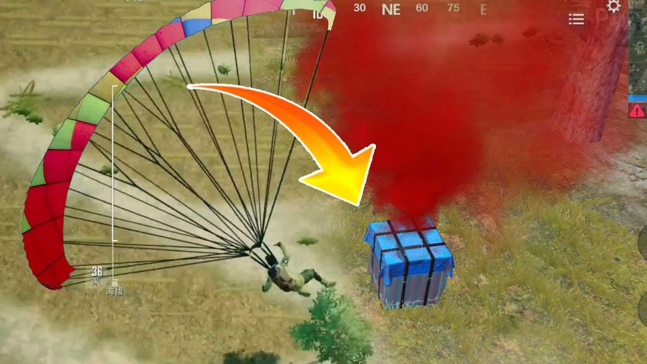 Landing on Airdrop | PUBG Mobile