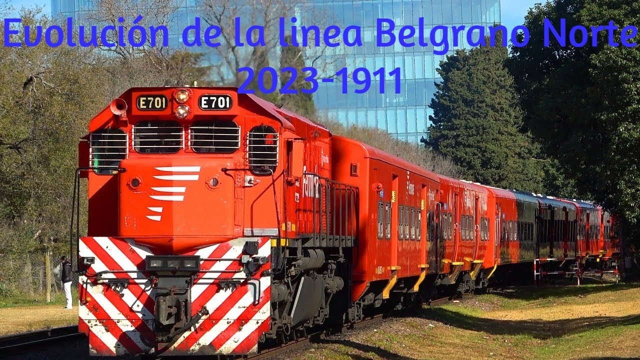 Evolución de la Linea Belgrano Norte 2023-1911 (video mejorado y resubido)