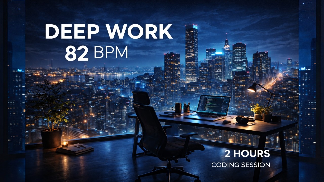 Programming Focus Music – 82 BPM Deep Work for Developers (2 Hours)