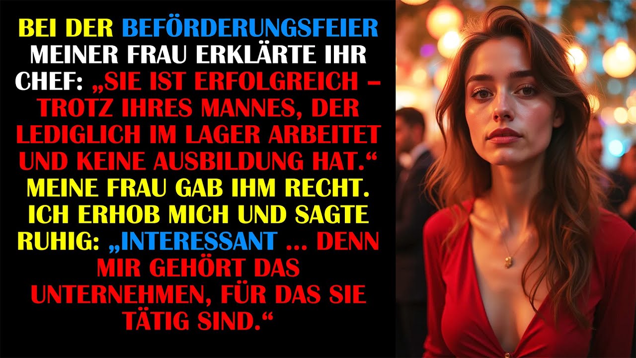 Er nannte mich Lagerarbeiter – vor allen. Dann sagte ich: Mir gehört die Firma.