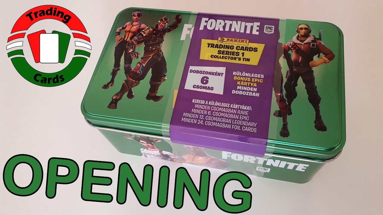 Panini Fortnite Trading Cards Series 1 Nagy Fémdoboz | Opening