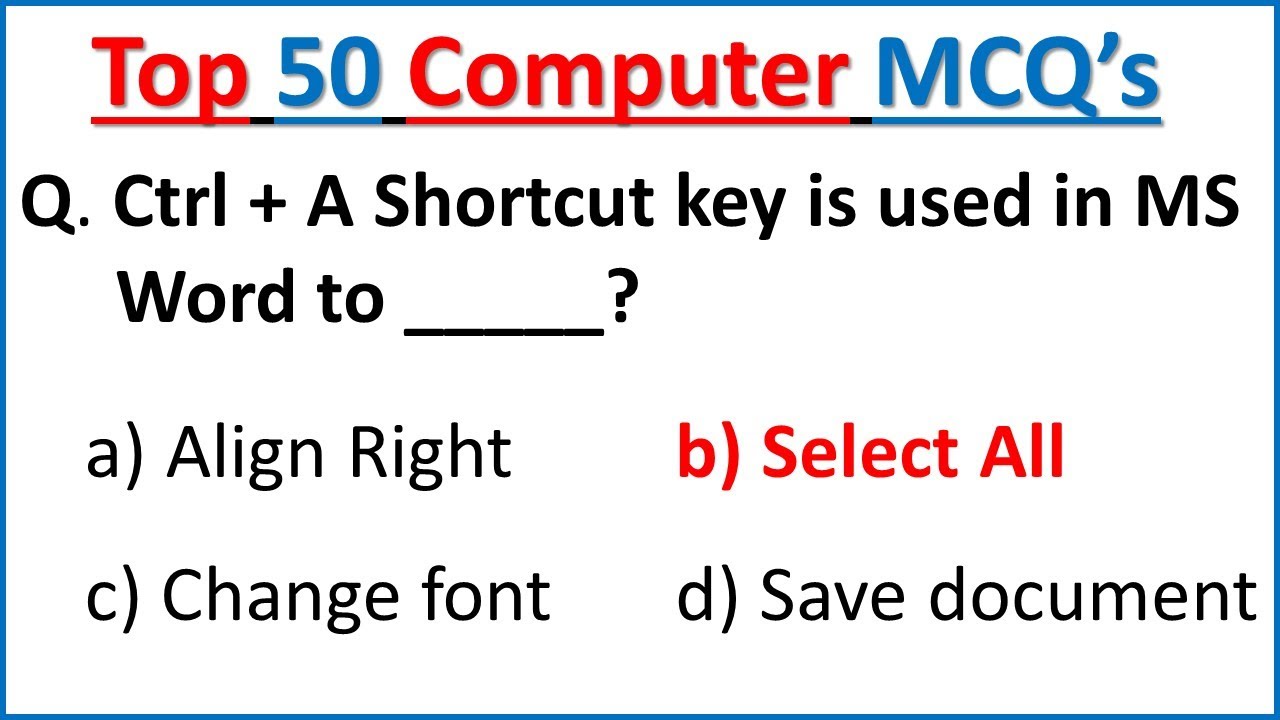 Top 50 Computer MCQS | PPSC Computer mcqs | Computer mcqs with answers | PPSC, FPSC, CSS, NTS, UPSC