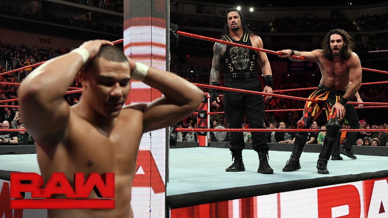 Cesaro & Sheamus vs. Roman Reigns & Seth Rollins - Raw Tag Team Title Match: Raw, Feb. 5, 2018