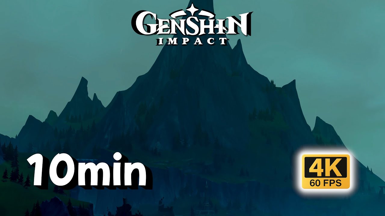 10-MIN Focus • East Essus Foothills Rain & Wind | Genshin Impact 4K