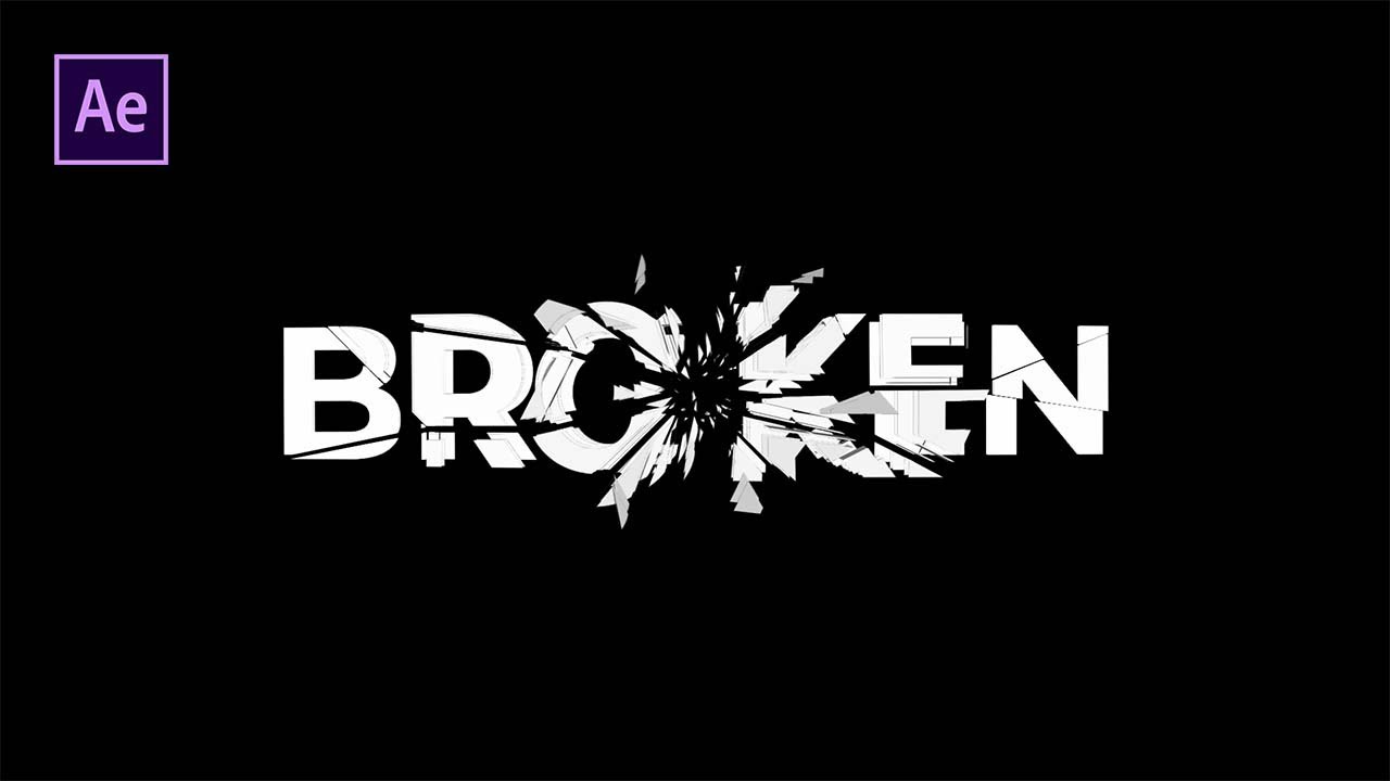 Shatter Effect For Text & Logos &ndash; After Effects Tutorial