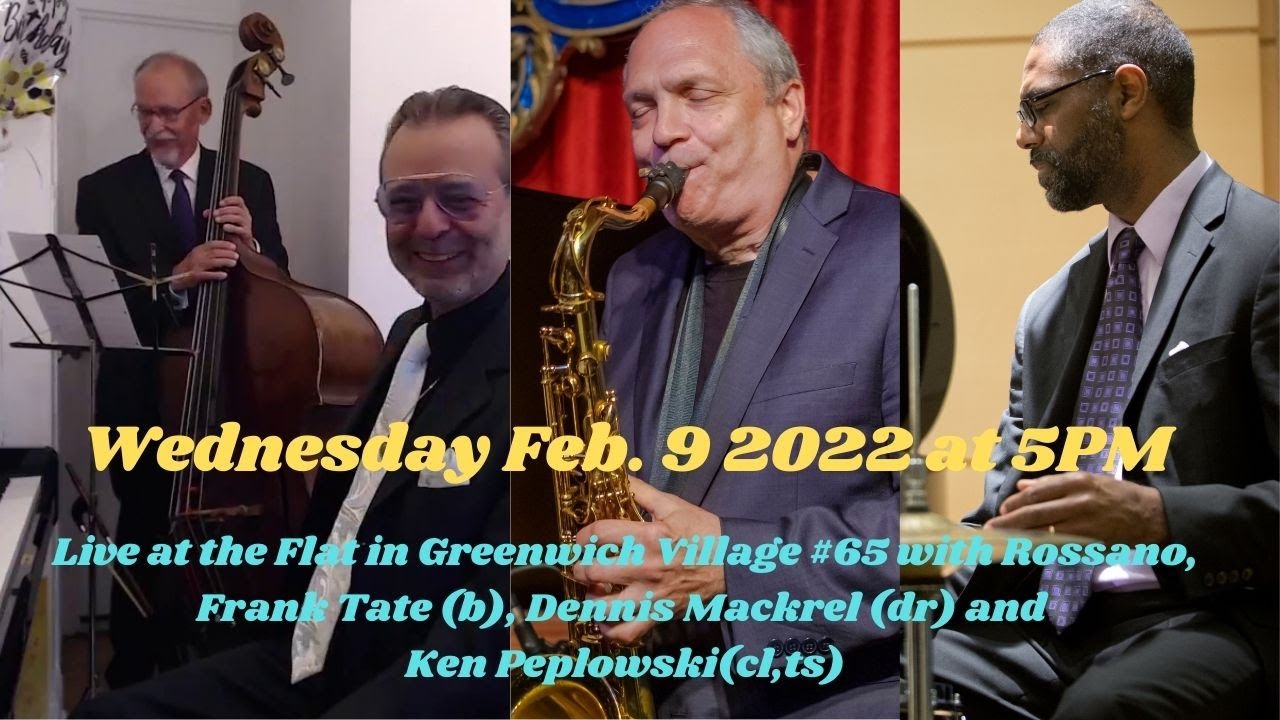 #65 Rossano Sportiello with Ken Peplowski, cl and ts; Frank Tate, b; Dennis Mackrel, dr.