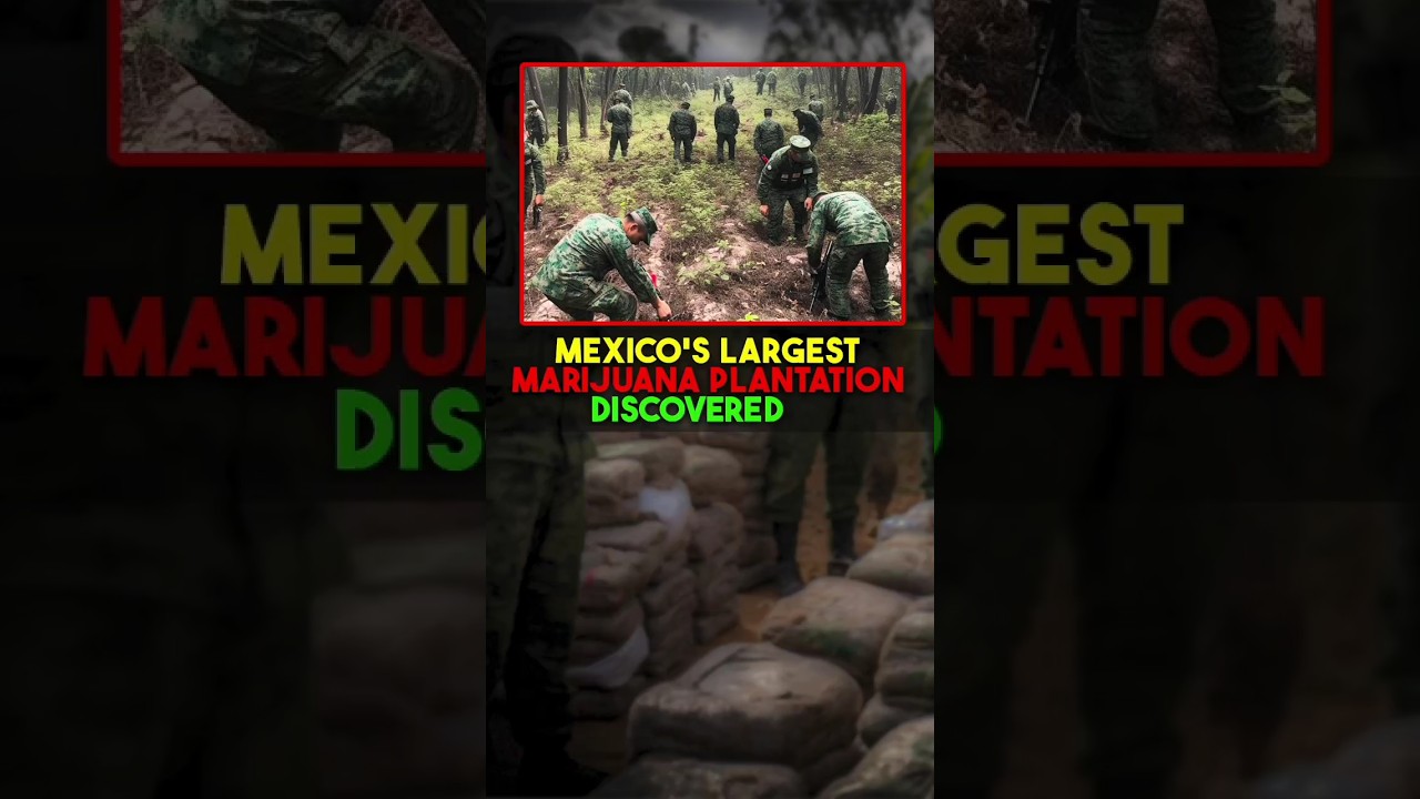 Mexico's Largest Marijuana Plantation Discovered... #mexico #drugtrafficking #drugaddiction