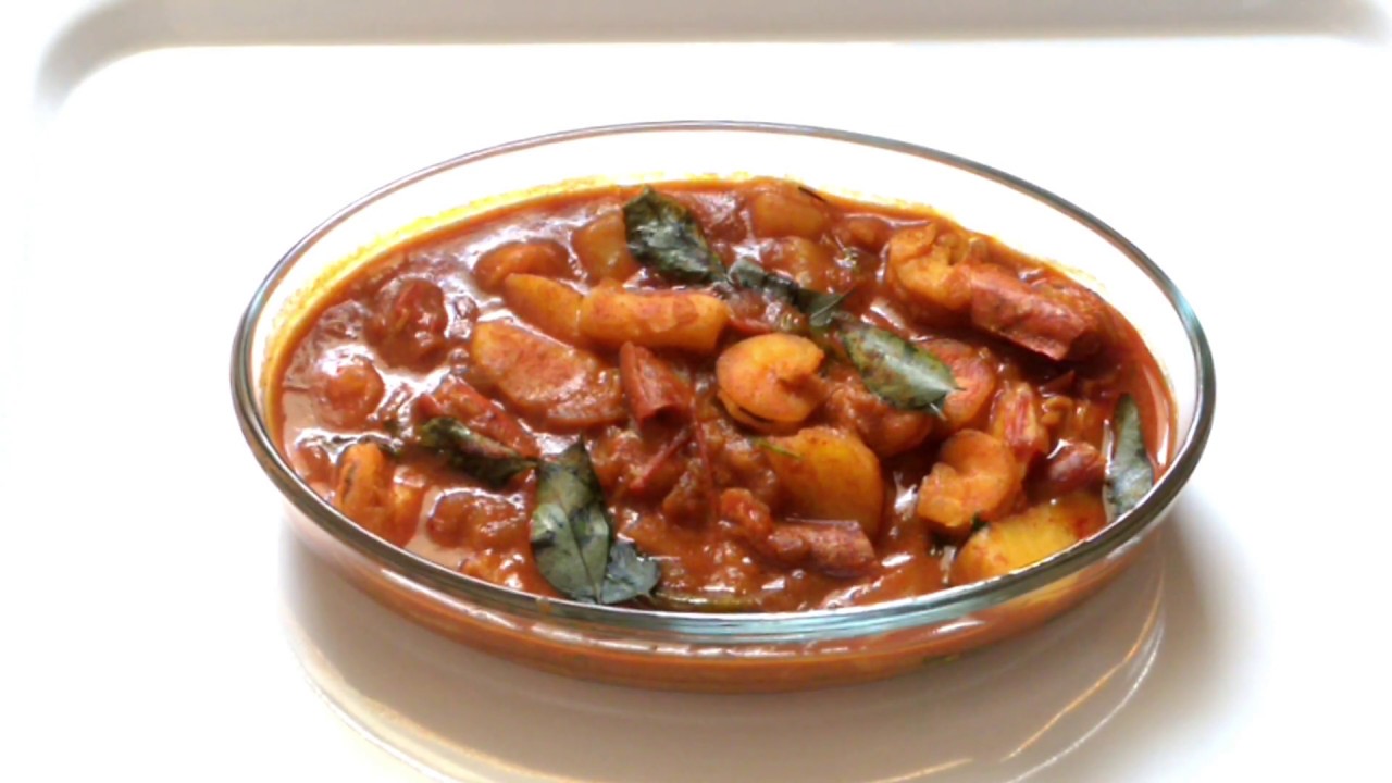 പ്രോൺസ് പെട്ടെറ്റോ മസാല II Prawns Potato Masala II Recipe 1
