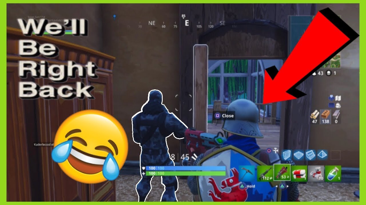 Fortnite We'll Be Right Back Meme Compilation | Fortnite Funny Moments