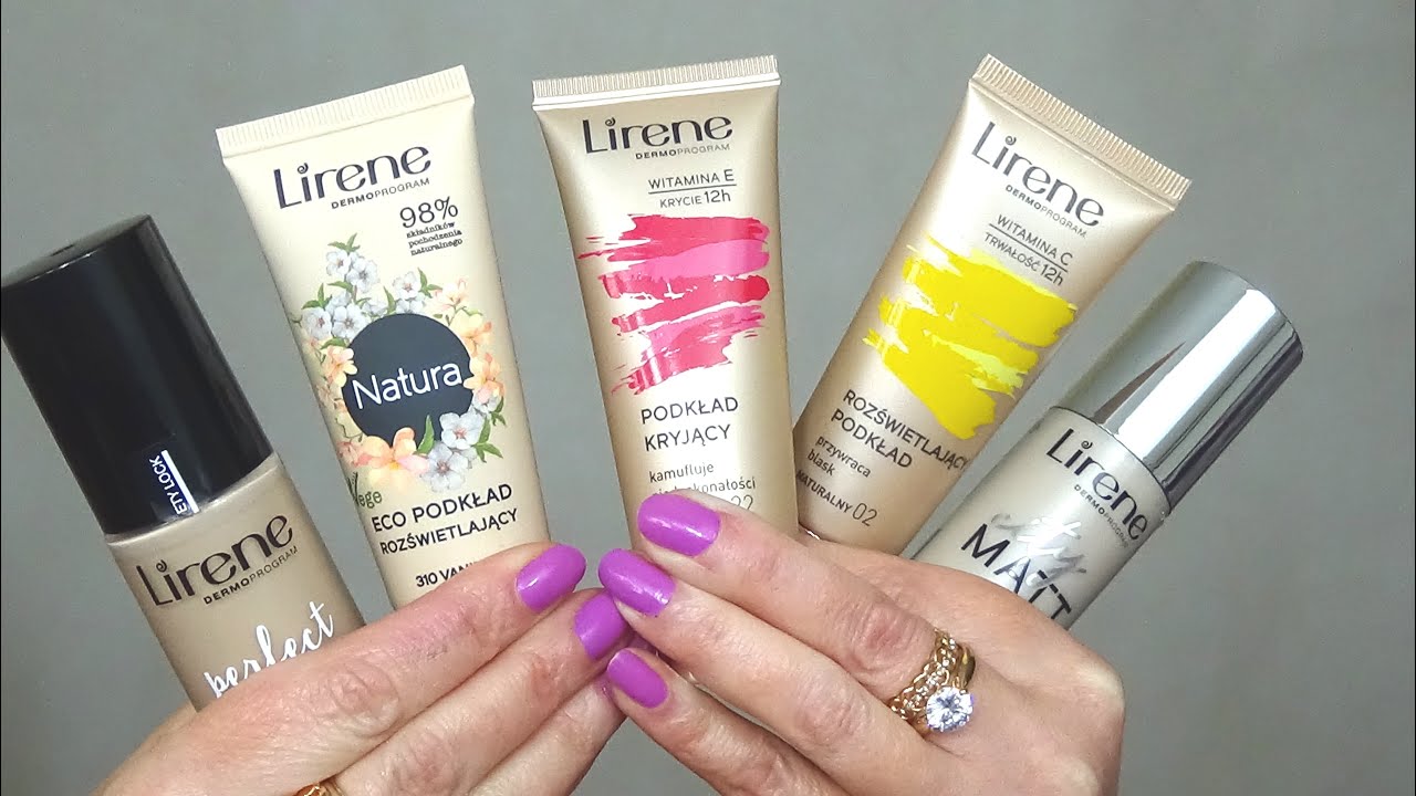 ★ LIRENE★TEST/porównanie podkładów★CITY MATT★ PERFECT TONE★ NATURA★z wit. C/ rozświetlający★kryjący★