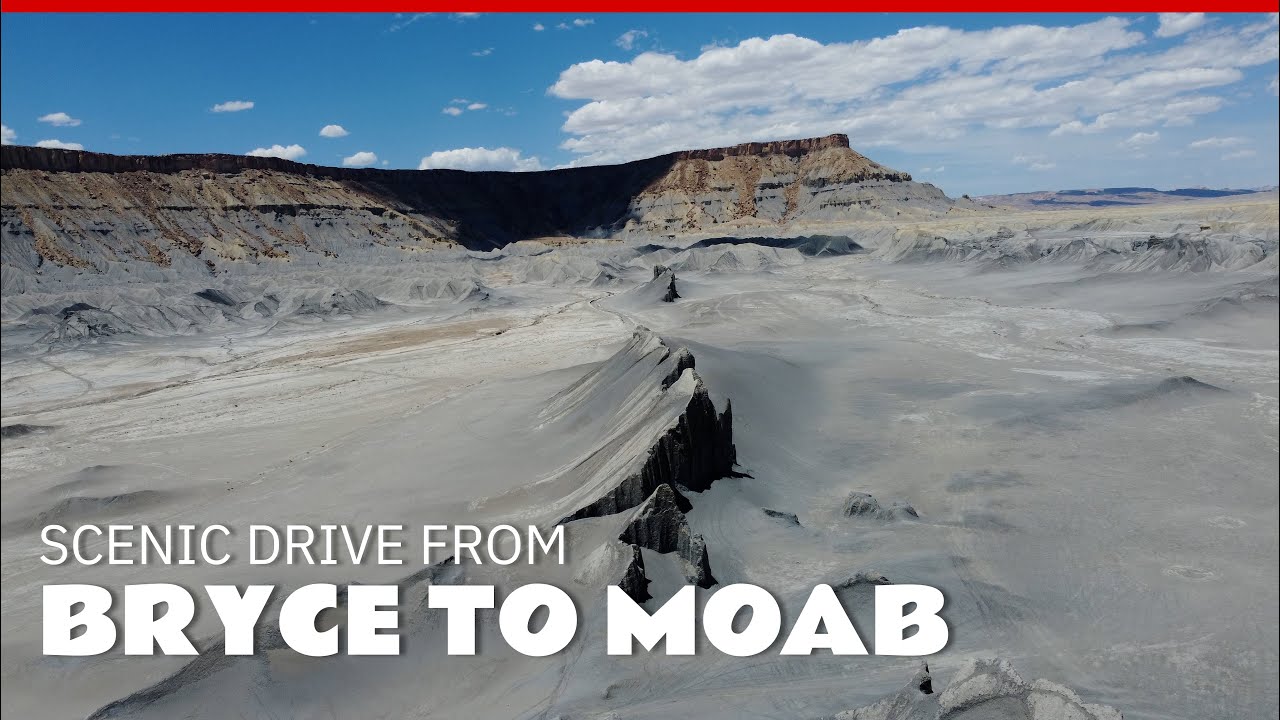 Jaw-Dropping Views: Driving from Bryce to Moab, Utah - 4K