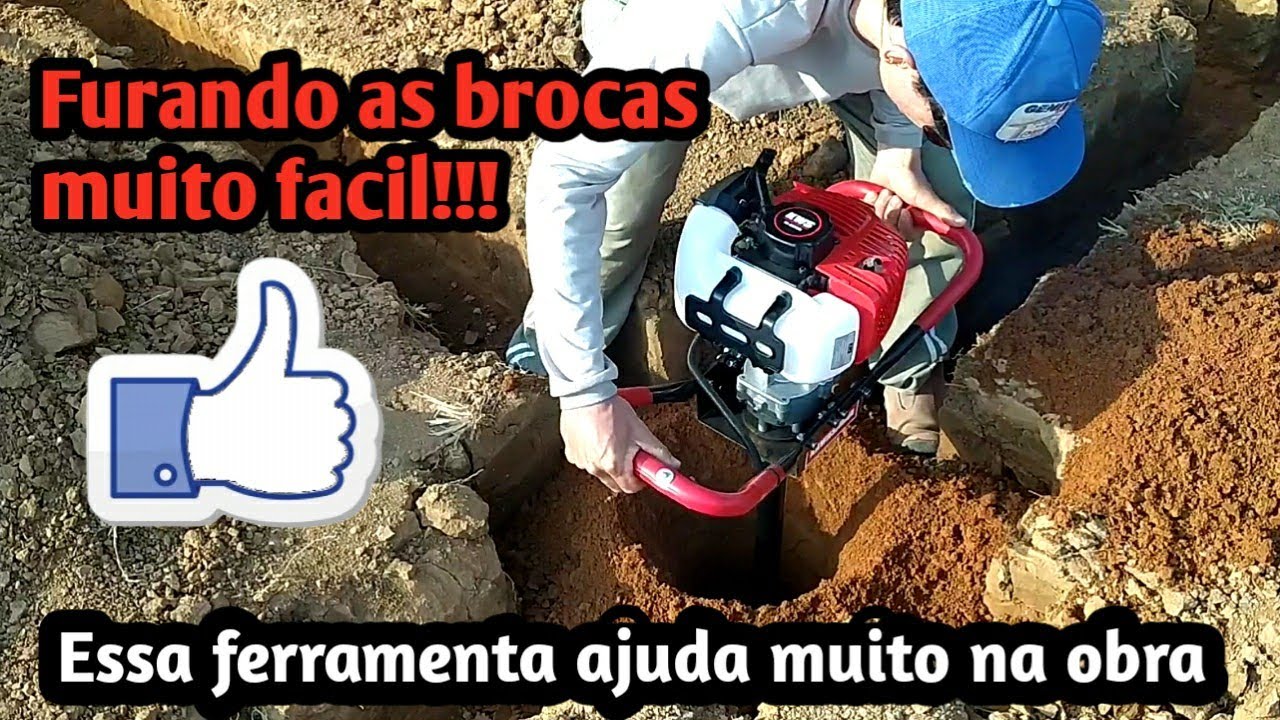 Fazendo brocas com Perfurador de solo, nossa nova experiência na obra