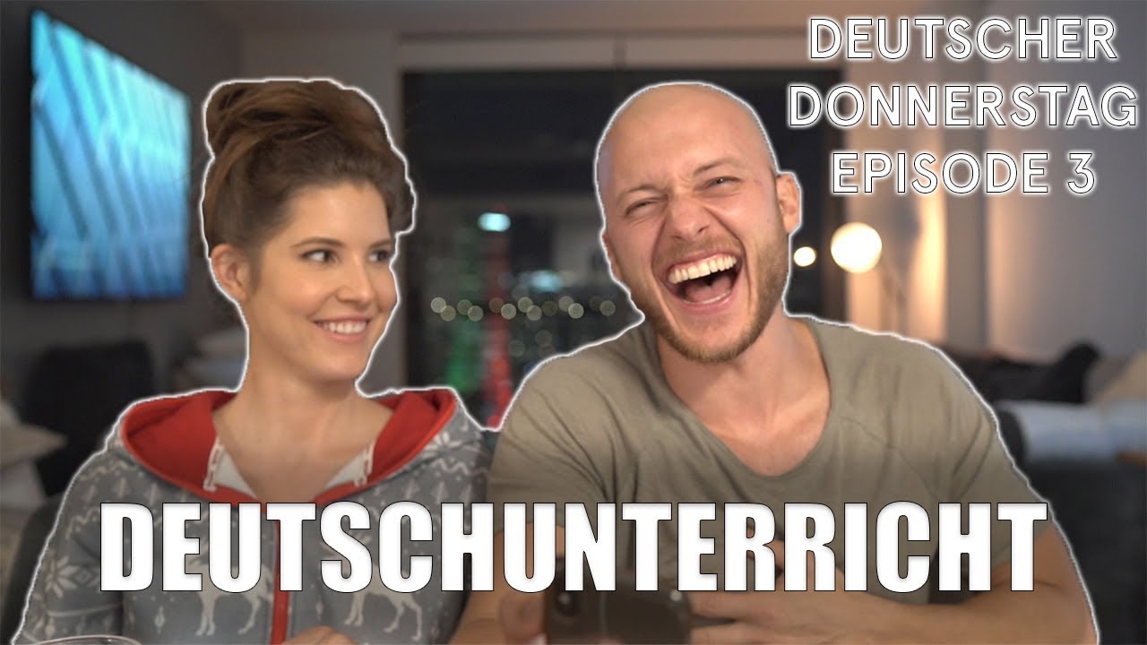 Amerikanische Freundin probiert Deutsch zu sprechen | Amanda Cerny & Johannes Bartl