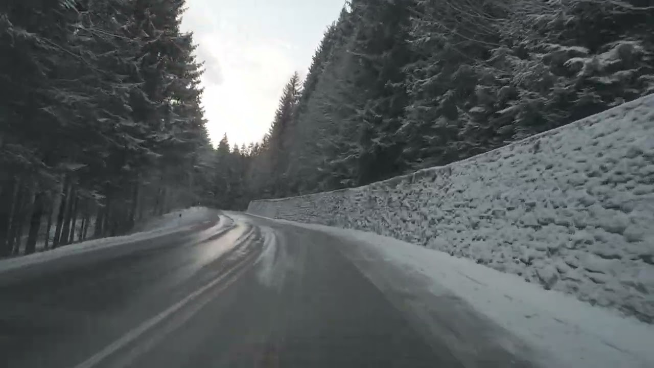 Alpenstraße im Winter. Teil 2 ( 4 K )