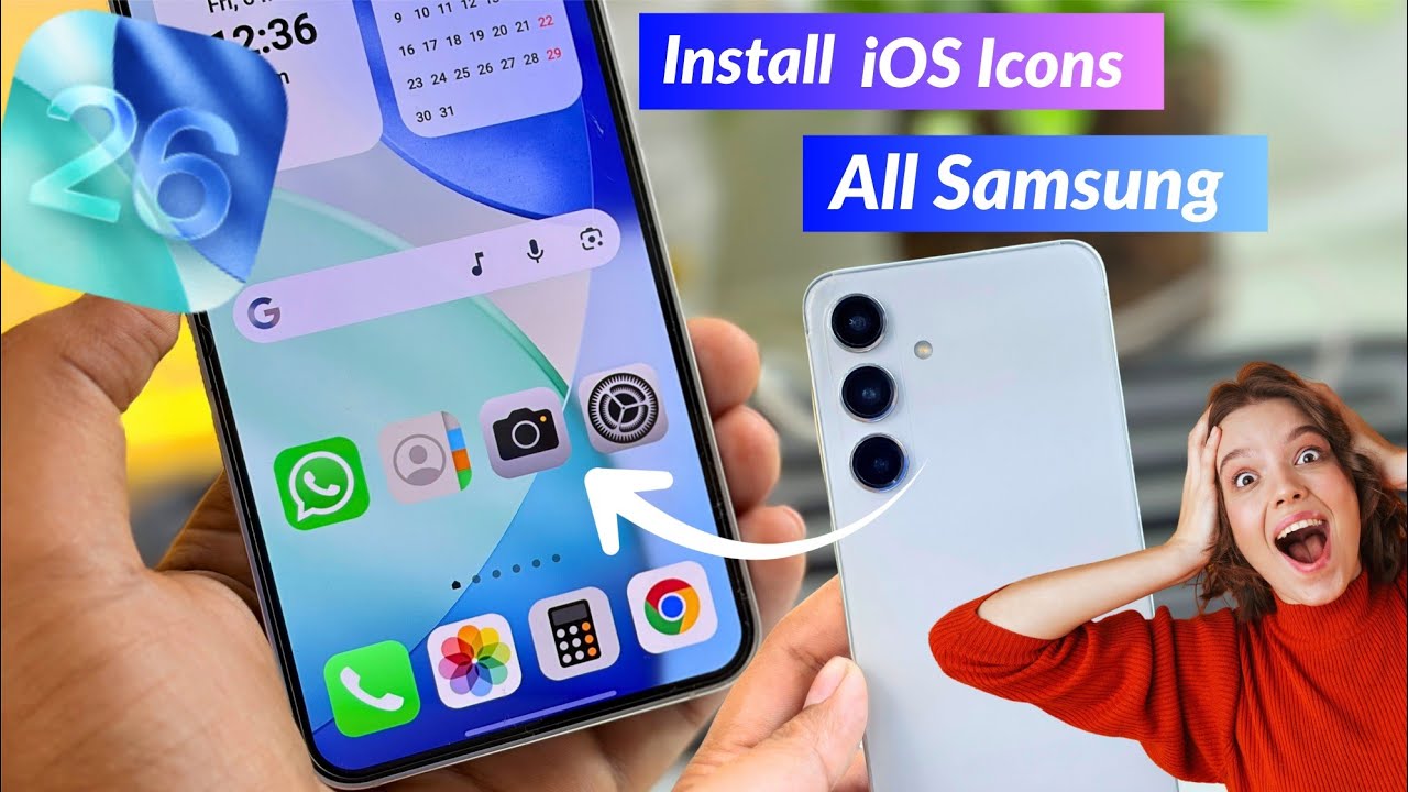 Я установил 🤩 значки iOS-приложений на любой телефон Samsung Android | Как получить значки iOS-пр...