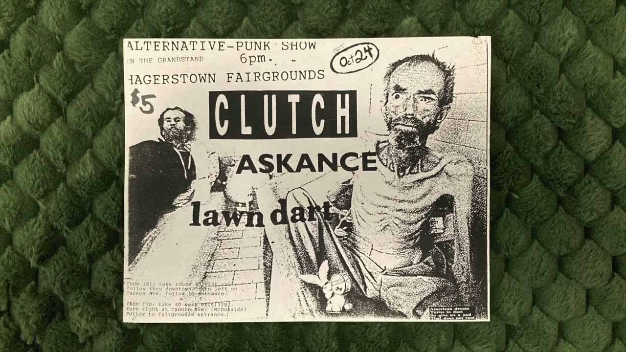 CLUTCH Live at the Hagerstown Fairgrounds 1991 [Soundboard Cassette]