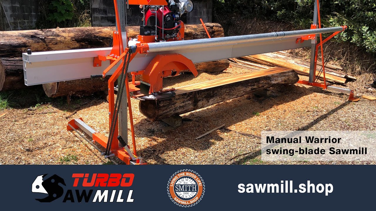 Manual Warrior swing-blade Sawmill