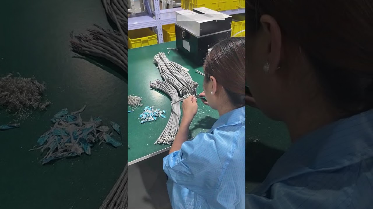 A wire harness processing process