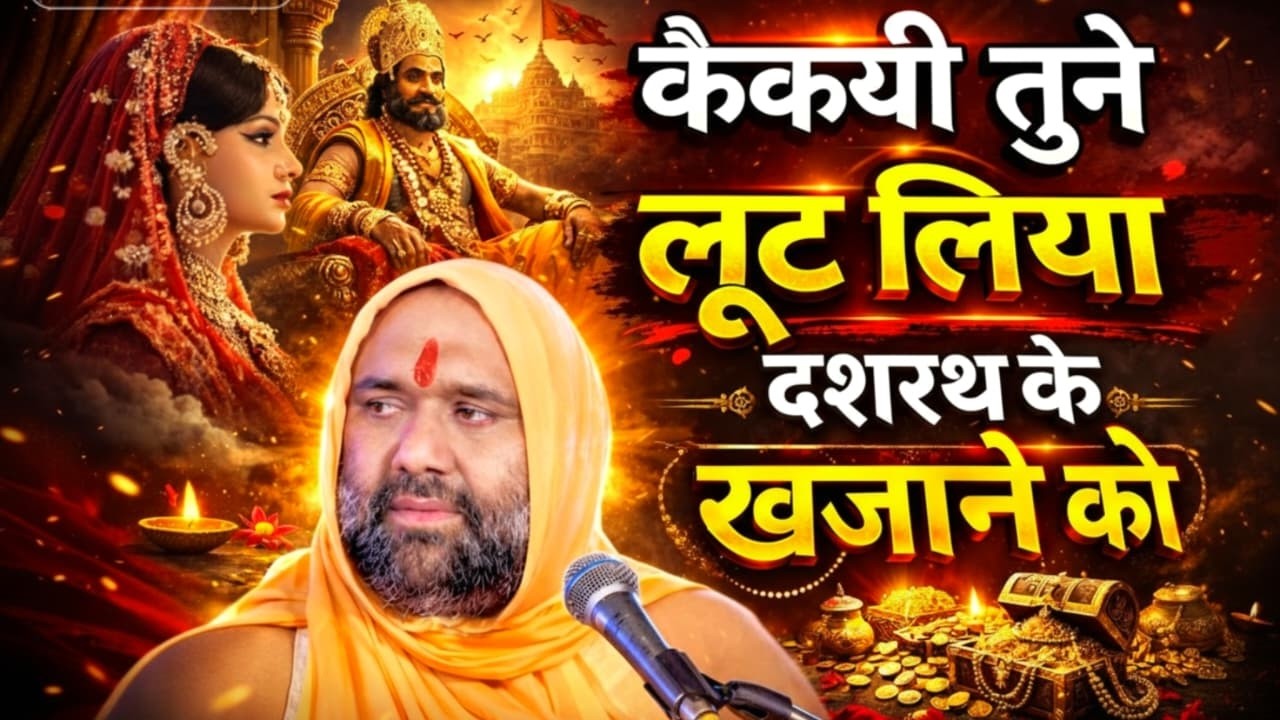 🔥 कैकेयी तूने लूट लिया दशरथ के खजाने को 😱 | रामायण का दर्दनाक प्रसंग | Vishnu Chetan ji Maharaj