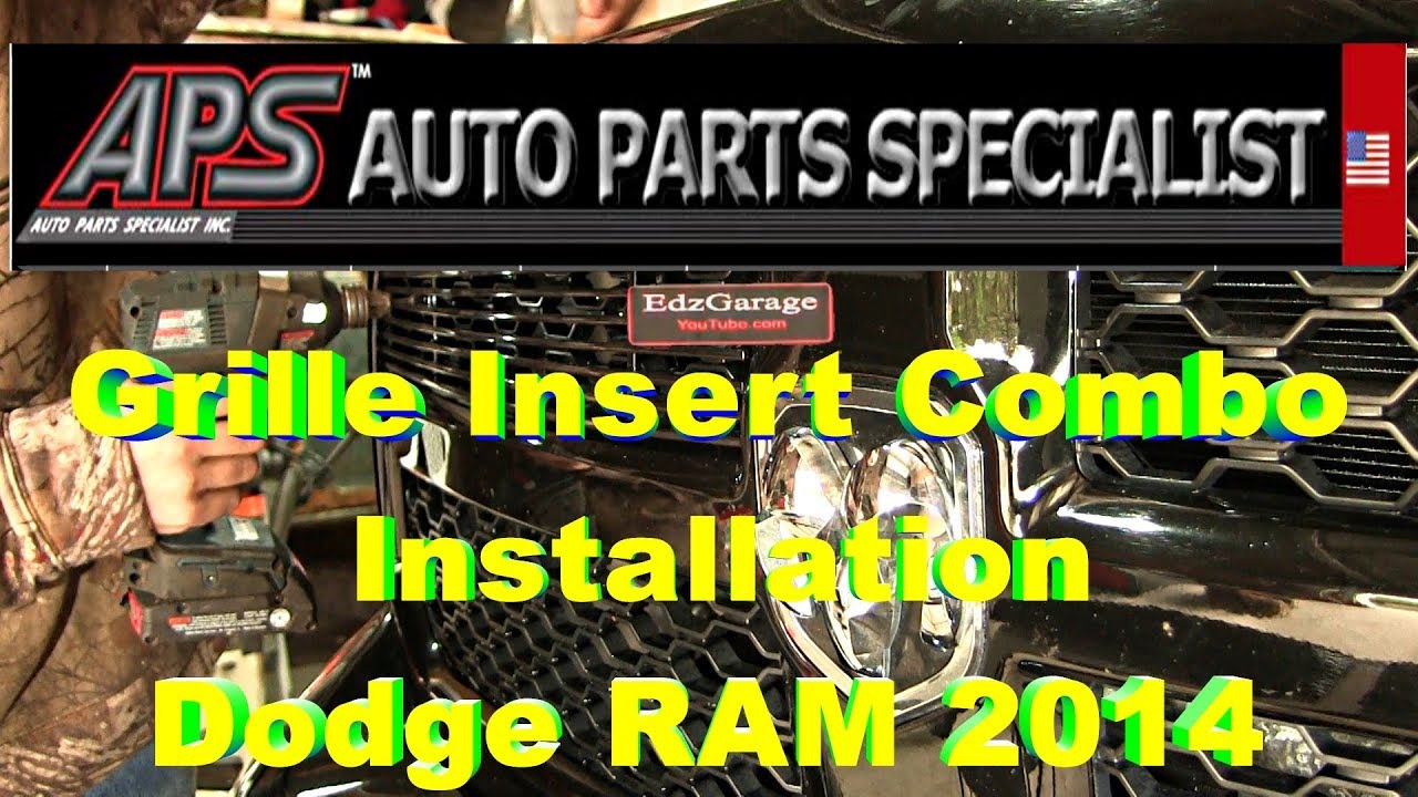 APS Grille Inserts Black Billet Combo How to Install/Review 2013 2014 Dodge RAM 1500