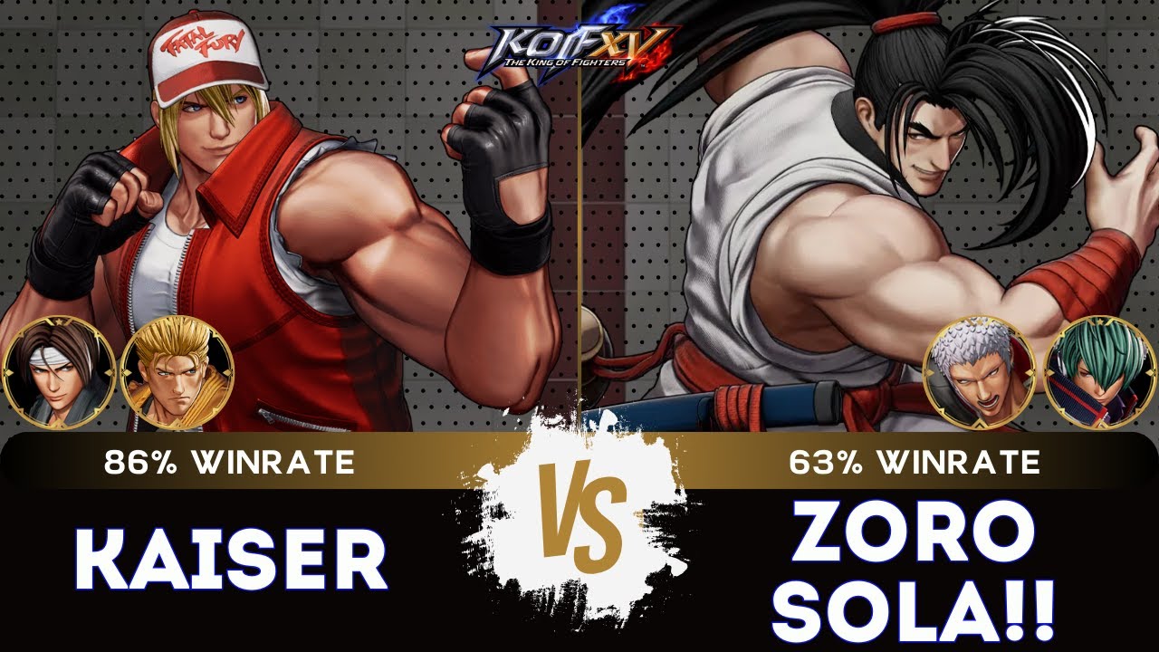 KOF XV ▰ KAISER (Terry/Ryo/Kyo) 🆚 ZORO SOLA (Haohmaru/O.Yashiro/Shun'ei) 🎞️Replay Match - 1/26