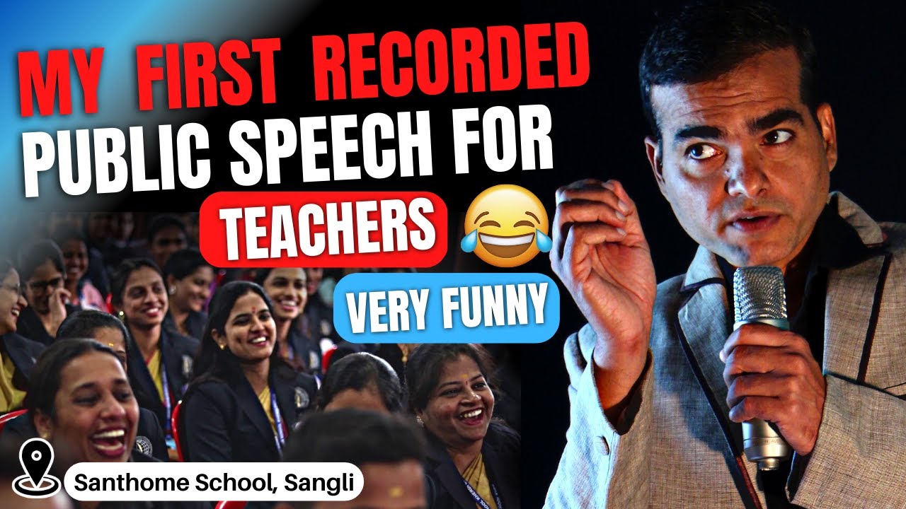 My first recorded public speech.-very funny | Santhome school.| by Dr. Sandeep Patil.