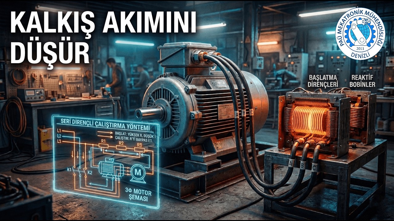 Motor Kalkış Akımı (Demeraj) Nasıl Düşürülür? | Seri Dirençle Yol Verme Yöntemi