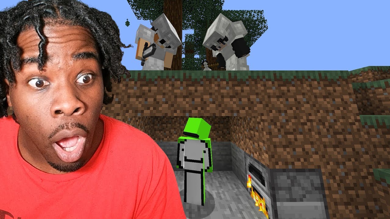 Minecraft Speedrunner VS 2 Hunters REVIVAL Reaction