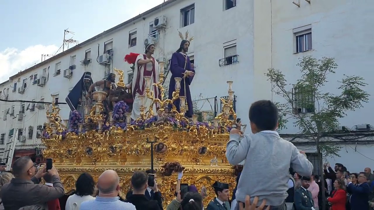 Semana Santa Sevilla 2025, Hermandad de Torreblanca, Jesús Cautivo ante Poncio Pilato.