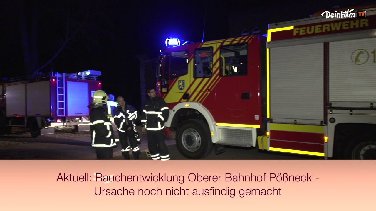 Rauchentwicklung Oberer Bahnhof Pößneck