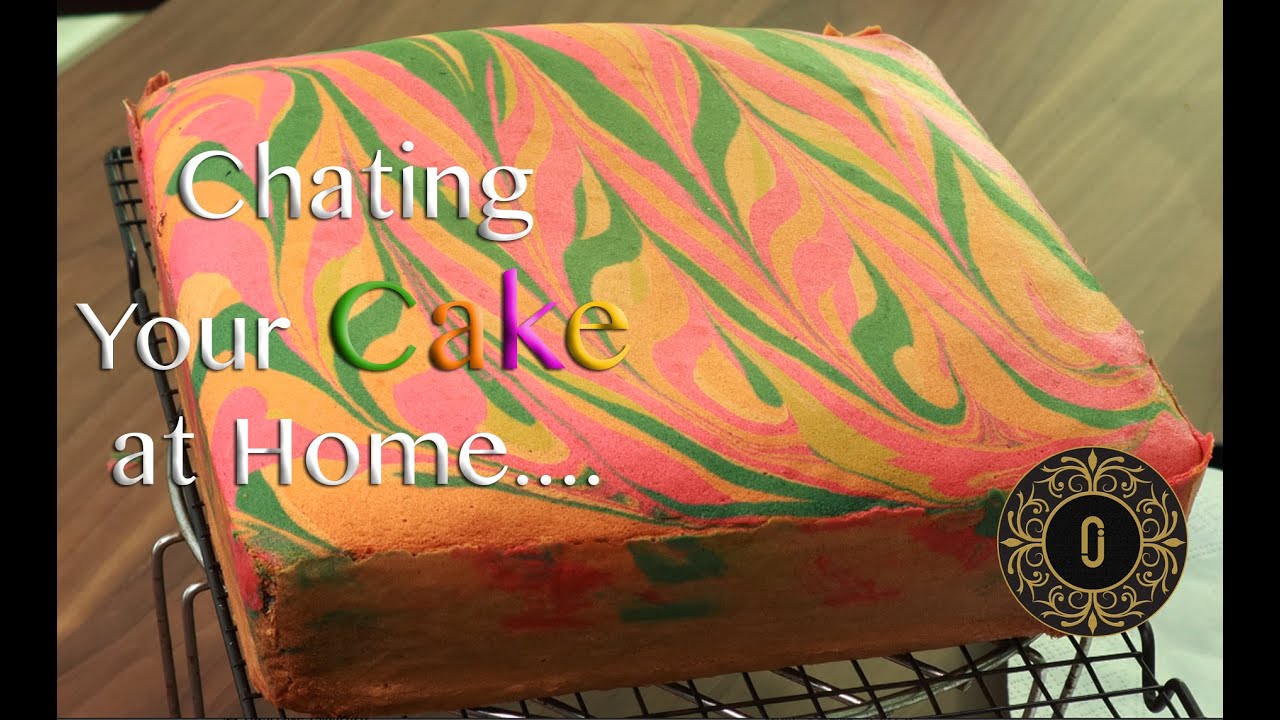 Cara Paling Mudah Lorek Kek Marble | DESIGN YOUR CAKE - Design#1