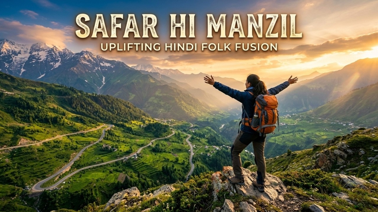 Safar Hi Manzil - Uplifting Hindi Folk Fusion 🇮🇳 (The Travel/Inspirational Vibe)