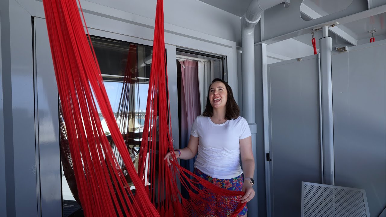 Virgin Voyages Scarlet Lady Room Tour | Sea Terrace Stateroom 14134 Z