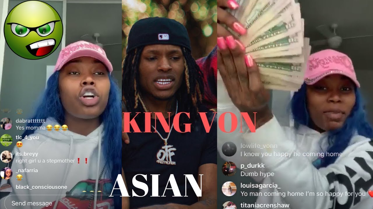 ASIAN DOLL TALKING ABOUT HER MAN KING VON COMING HOME HE DIDNT DO ANYTHING HE INNOCENT😱😨🤷🏽‍♂️🤦🏽‍♂️🤭😮
