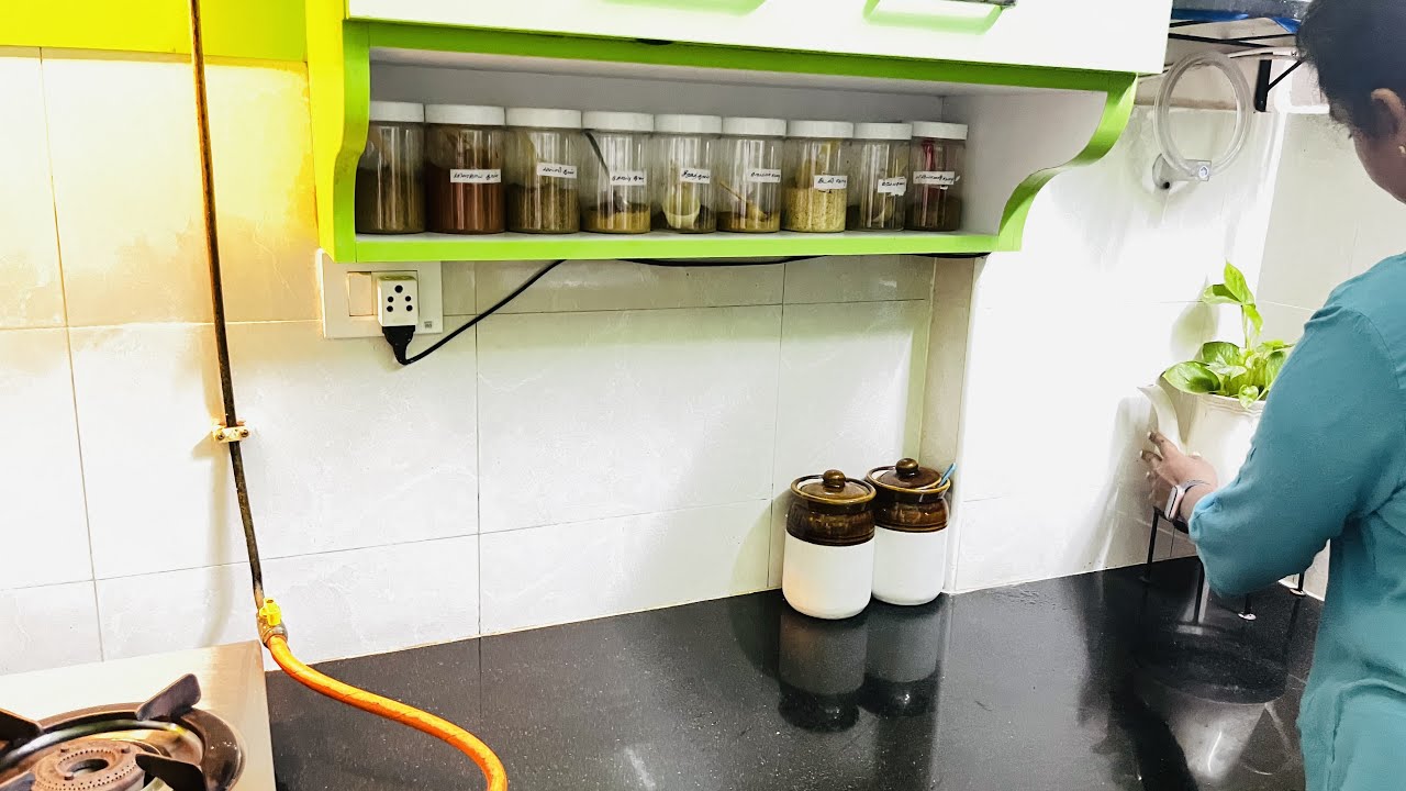 தமிழில்- Tips to maintain a  clutter free  counter top South Indian kitchen