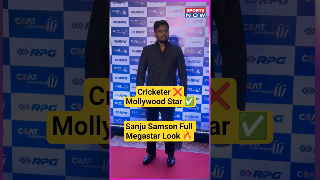 Sanju Samson's Viral Look at CEAT Cricket Awards 🔥 #shorts #shortsfeed #viral #ytshorts #sanjusamson