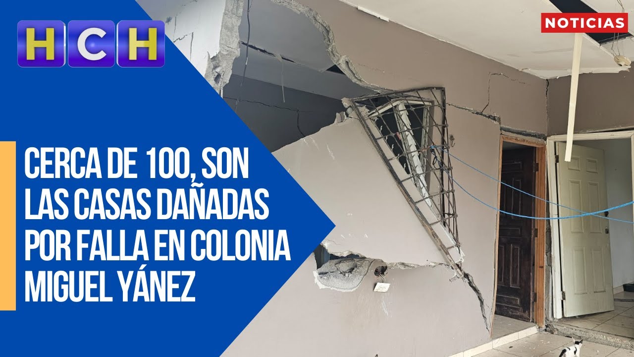 Cerca de 100, son las casas dañadas por falla en colonia Miguel Yánez de Villanueva, Cortés