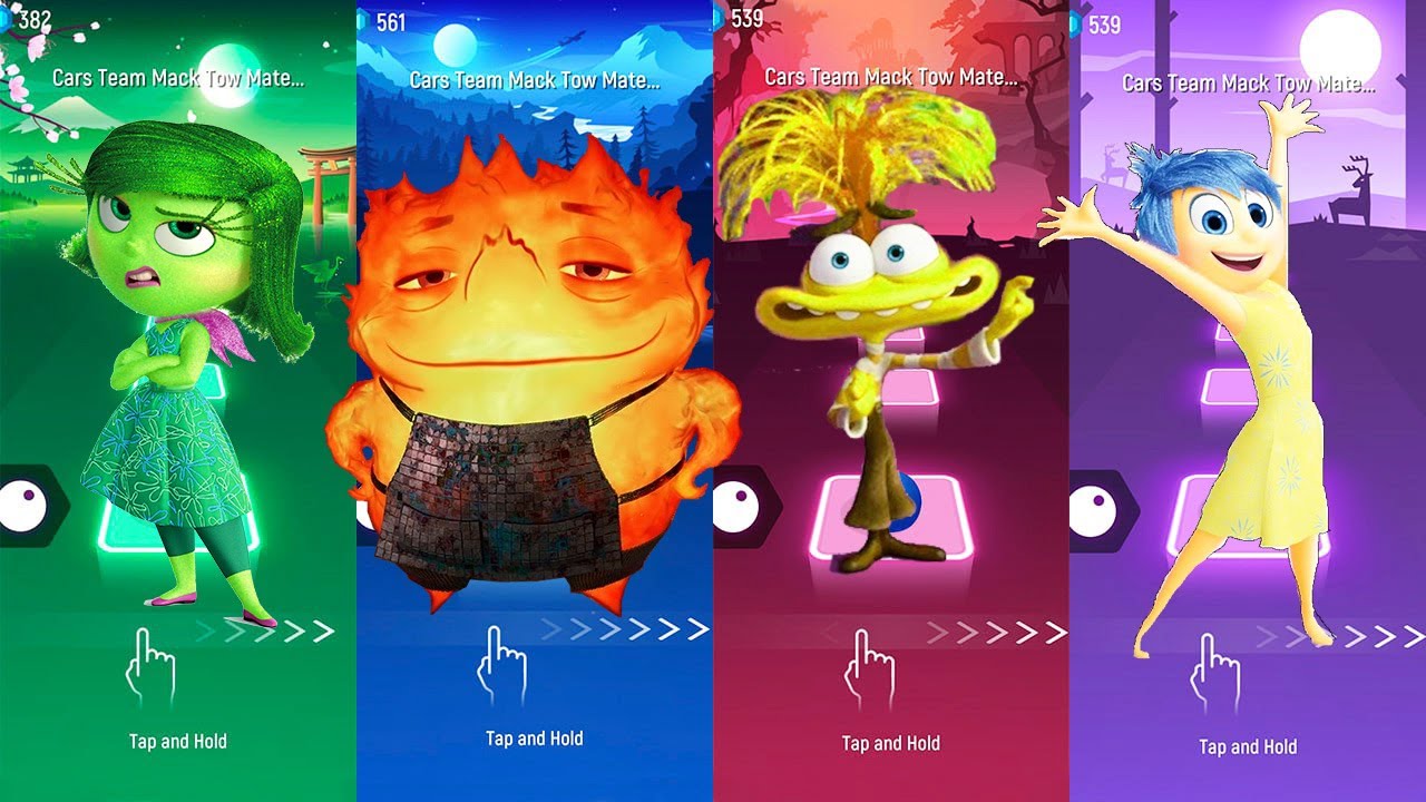Tiles Hop Amberresment Fire vs Anxiety Vs Joy