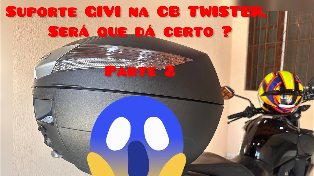 Baú GIVI Monokey na cb Twister, será que deu certo?