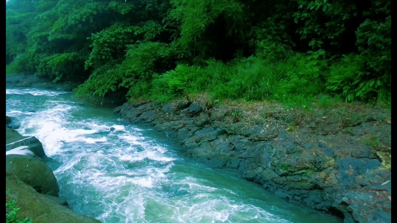 Relaxing River Sound calm water for sleep, stress relief, for yoga, for meditation