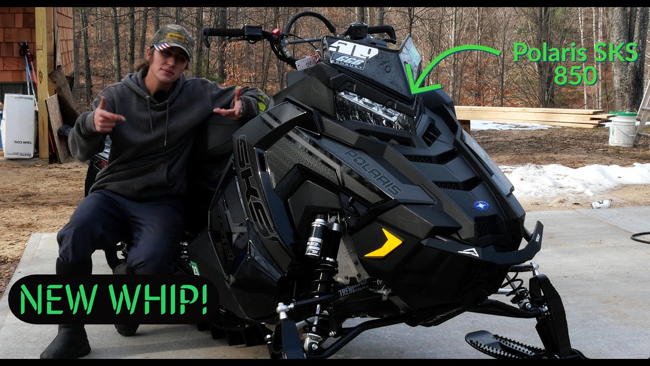 2020 Polaris SKS 850 New Snow Whip! Deep Snow Crossover!